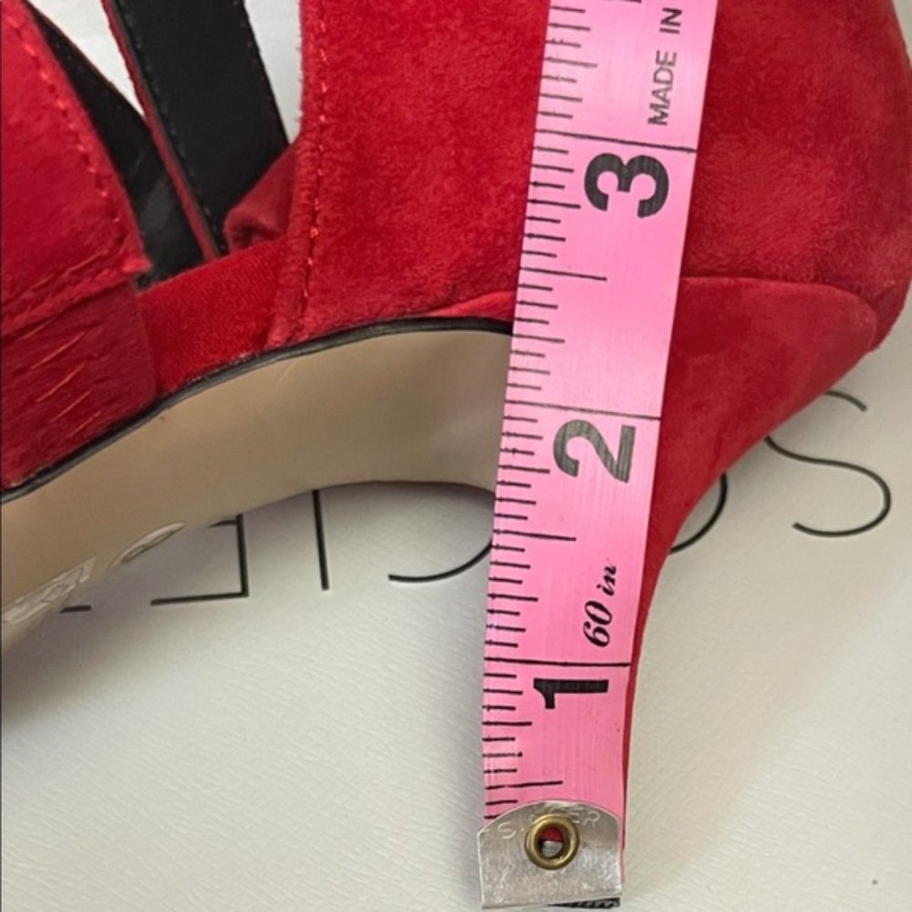 💎✨$175✨💎 RED suede heels - Picture 3 of 7